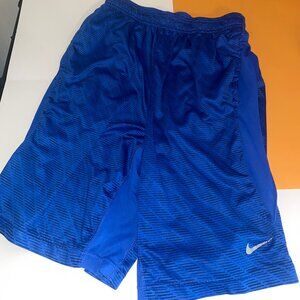 NIKE Dri-Fit Mens Royal Blue & Black Basketball Shorts - Size Small